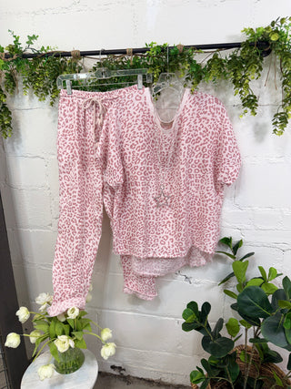 Cool Cat Linen Top Blush Shirts & Tops Miss Carla