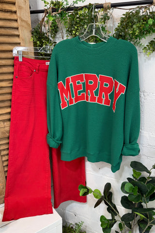 Be Merry Top Green Shirts & Tops Tres Bien