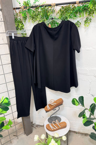 In Demand Pant Set Black Top & Pant Set Brad and Rena