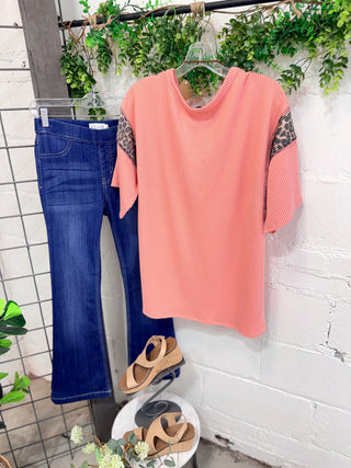 Ensnared Top Salmon Shirts & Tops Heimish USA