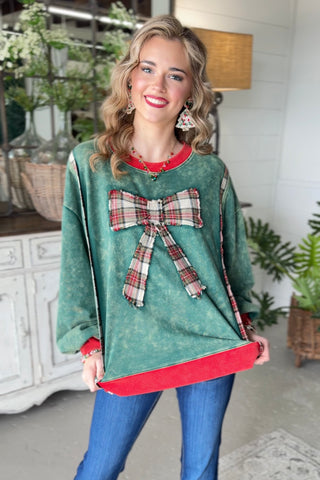 Winter Lineup Green Sweatshirt Sage+Fig