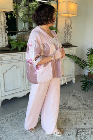 Tessie Linen Jacket Blush Jacket Prospero
