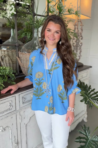 Parker Top Periwinkle by Umgee