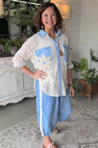 Whimsical Top Ivory