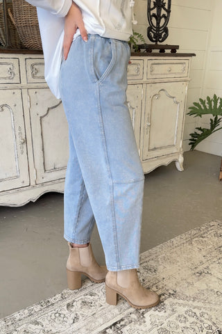 Harper Lt Blue Pants Blu Pepper