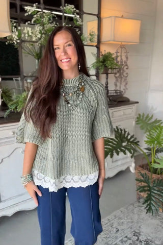 Trinka Sweater Juniper by Easel