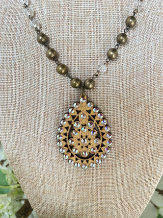 Bebee Necklace AB/Bronze Necklaces Pink Panache