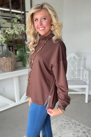 Wild Touches Chocolate by Umgee Shirts & Tops Umgee