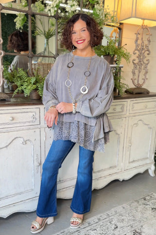 Alissa Navy Shirts & Tops Blue Velvet