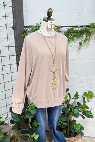 Haven Sweatshirt Blush Taupe Sweatshirt HYFVE