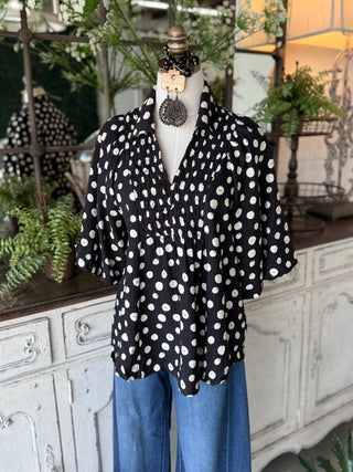 Pendley Top Black by Umgee Shirts & Tops Umgee