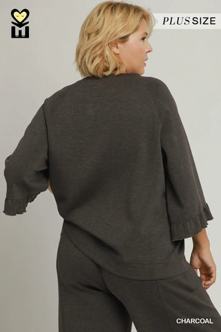 Easy Going Top Charcoal
