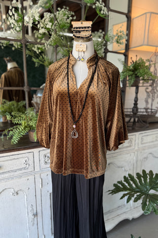 Frazier Top Cappuccino by Umgee