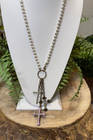 Blessed Necklace Pearl Necklaces BFF