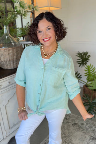 Just Show Off Mint Shirts & Tops Sole Luna