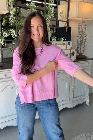 Girl Next Door Sweater Peony Sweater La Miel