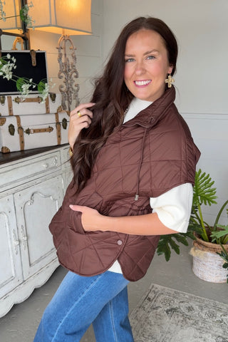 Cool Change Vest Brown Puff Vest Original USA