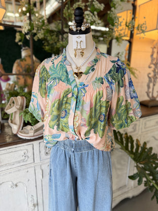 Carla Top Forest Mix Shirts & Tops Gigio