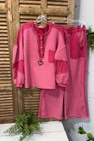 Russell Pants Boho Red Pants Easel