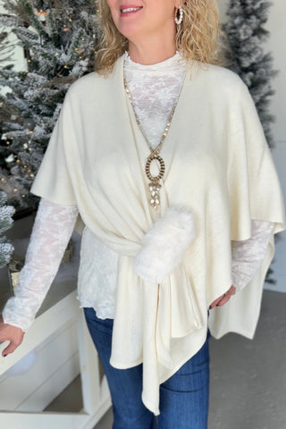 Romie Ruana Wrap Ivory Wrap Wona Trading