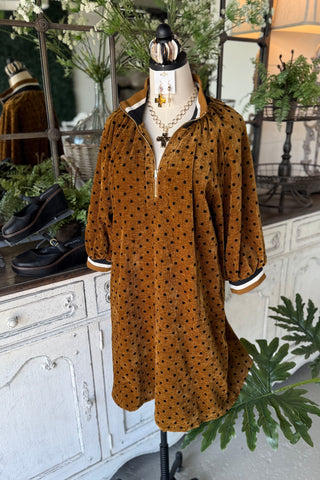 Barnes Dress Camel by Umgee Dresses Umgee