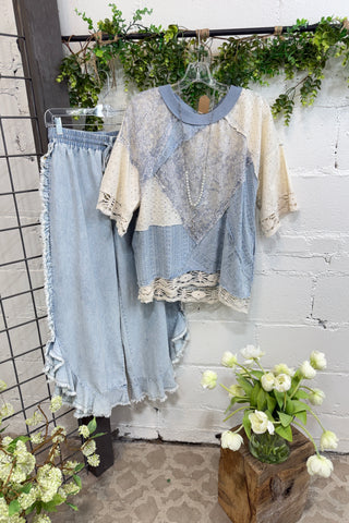 Alexis Top Blue Shirts & Tops Oli & Hali