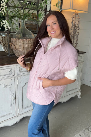 Cool Change Vest Dusty Rose Puff Vest Original USA
