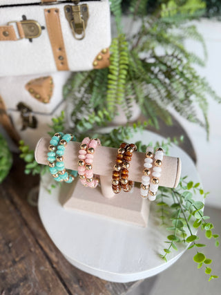 Bombshell Bracelet Set White Bracelets Whats Hot Jewelry