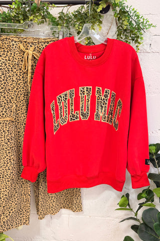 Lulu Mac Red/Leopard