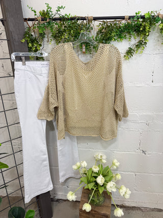 Lisa Sweater Gold Sweater Tempo Paris