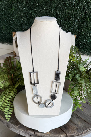 Dimensions Necklace Grey