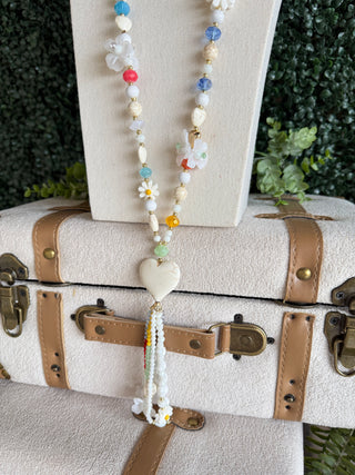 Clayton Necklace White Necklaces Carol's Boutique