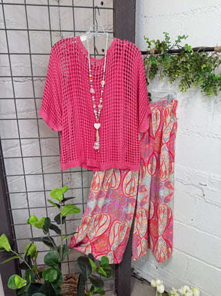 Ava Pants Pink by Umgee