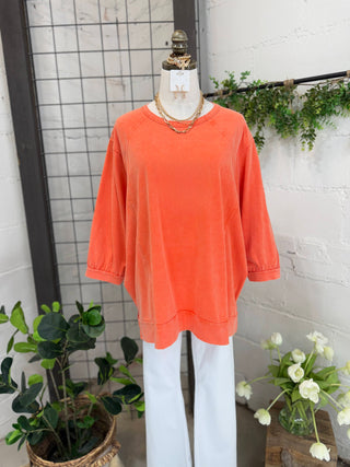 Davey Top Orange Shirts & Tops Sage & Fig