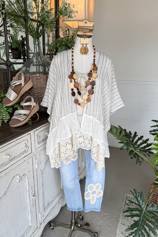 Chadwick Top Natural by POL Clothing Shirts & Tops Pol Clothing