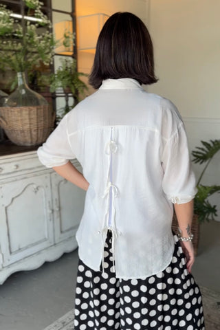 Leslie Top Off White Shirts & Tops Allie Rose