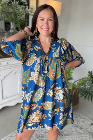 Briar Patch Dress Navy by Umgee Dresses Umgee