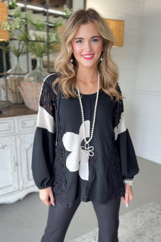 Daisy Duo Top Black/Cream Shirts & Tops Davi & Dani