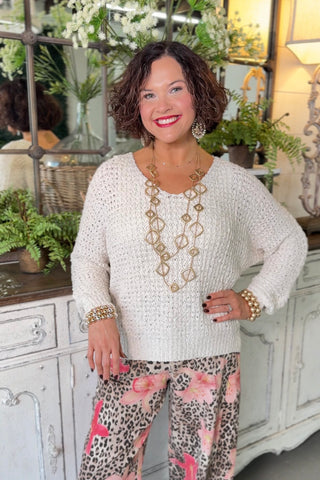 Snuggle Me Sweater Ivory Sweater Miracle