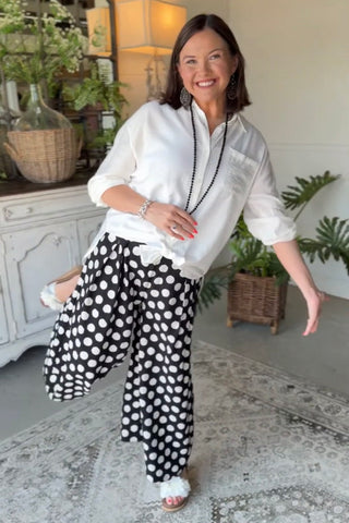 Leslie Top Off White Shirts & Tops Allie Rose