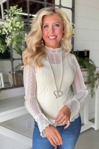 Lacy Lady Sand Shirts & Tops Easel