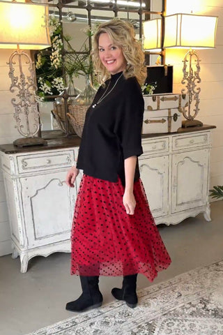 Arley Skirt Burgundy by Oddi
