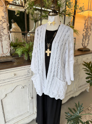 Frankie Cardigan Ivory Cardigan Pol Clothing