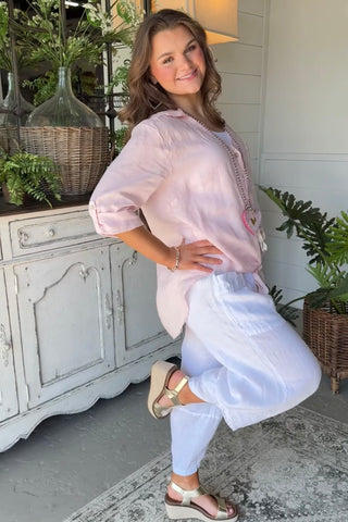 Santa Rosa Linen Pants White Pants Allison