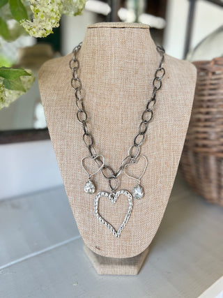 Iced Heart Necklace Necklaces carol's boutique