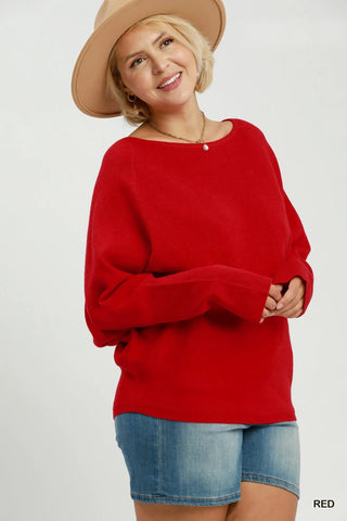 Krista Sweater Red by Umgee