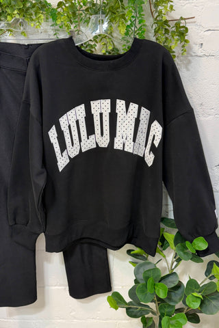 Lulu Mac Black/White Polka Dot Sweatshirt Girlie Girl Originals