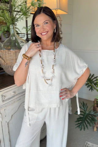 Lily Beth Top Natural Shirts & Tops Allie Rose