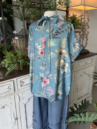 Ricki Top Teal by Umgee Shirts & Tops Umgee