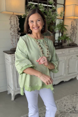 Anniston Top Lime by Peach Love Shirts & Tops Peach Love